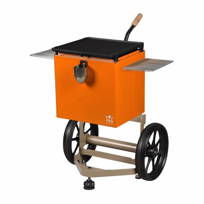 GRATAR PELETI Grill Box Mobil / Orange cu Grilaje