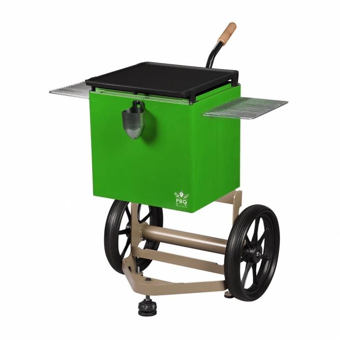GRATAR PELETI Grill Box Mobil / Lime cu Grilaje