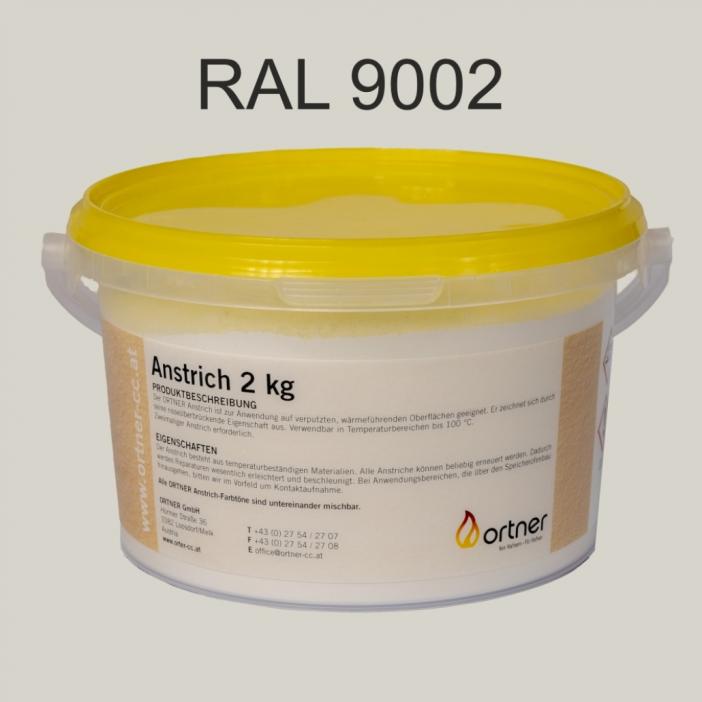 Vopsea termica pulbere 100°C - RAL9002 - Ortner