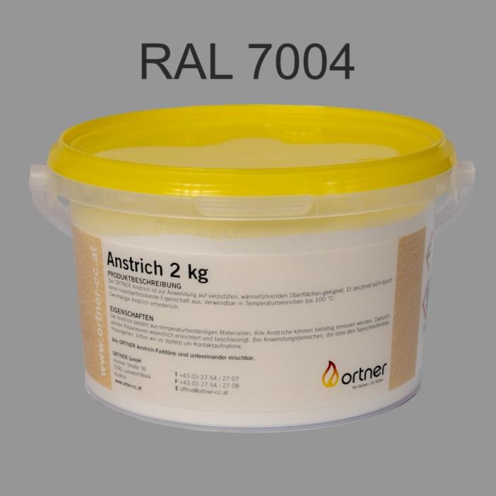 Vopsea termica pulbere 100°C - RAL7004 - Ortner